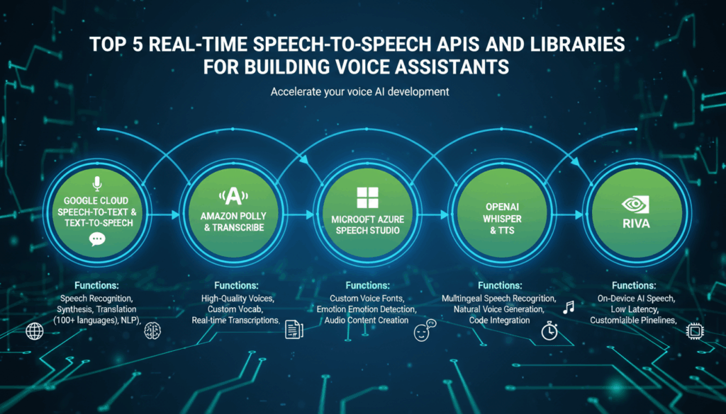 Top 5 Real-Time Speech-to-Speech APIs and Libraries for Building Voice Assistants