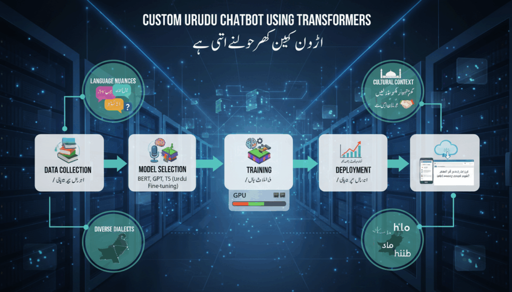 Creating a Custom Urdu Chatbot with Transformers: Challenges and Innovations