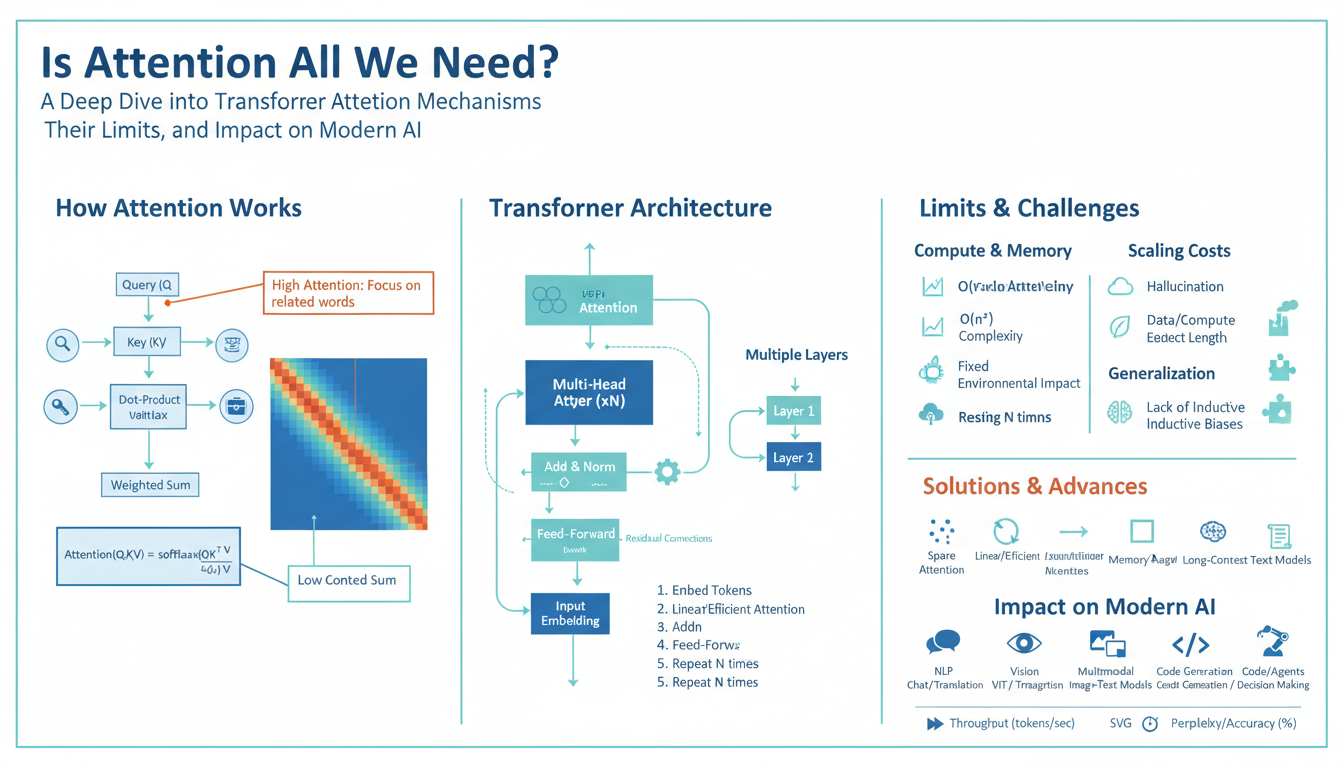 Is Attention All We Need? A Deep Dive into Transformer Attention Mechanisms, Their Limits, and Impact on Modern AI