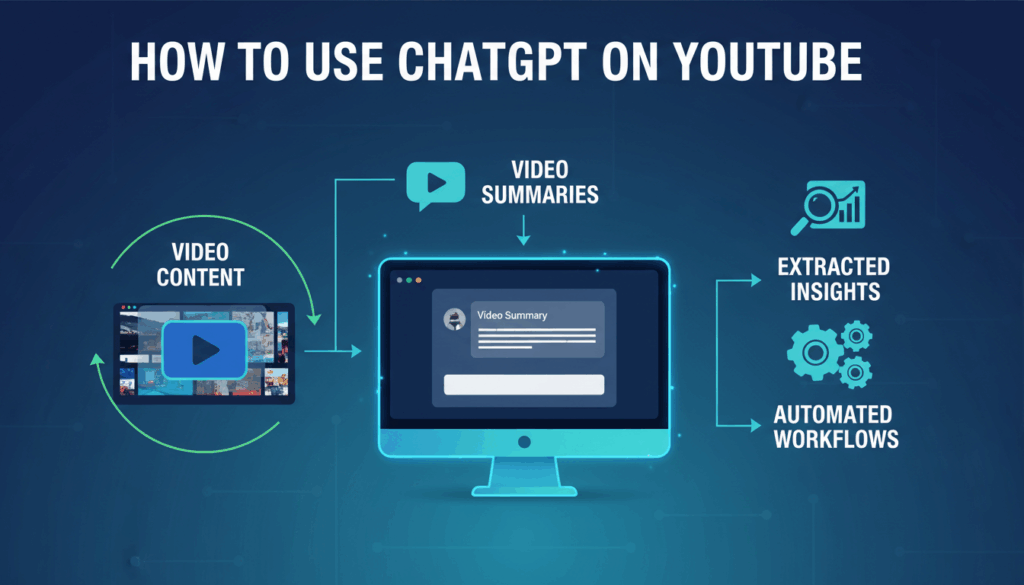 How to Use ChatGPT on YouTube: Summarize Videos, Extract Insights, Automate Workflows
