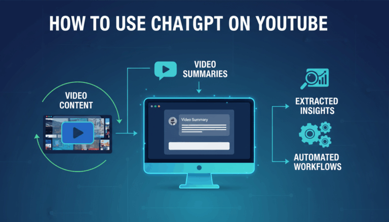 How to Use ChatGPT on YouTube: Summarize Videos, Extract Insights, Automate Workflows