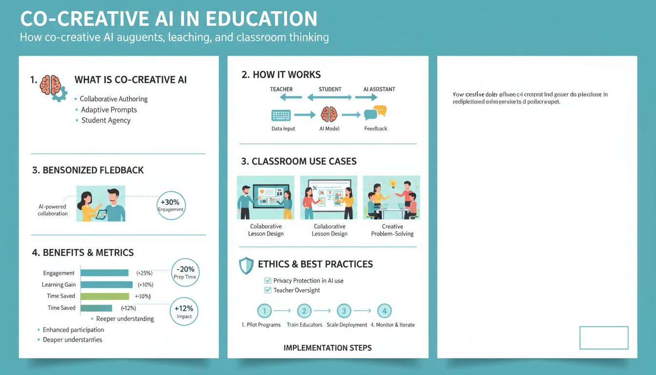 Co-Creative AI in Education: How Artificial Intelligence Is Transforming Classroom Thinking and Learning