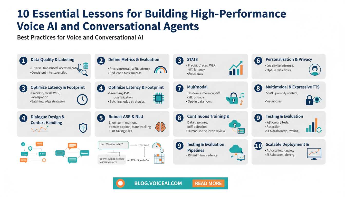 10 Essential Lessons for Building High-Performance Voice AI and Conversational Agents — Best Practices for Voice and Conversational AI