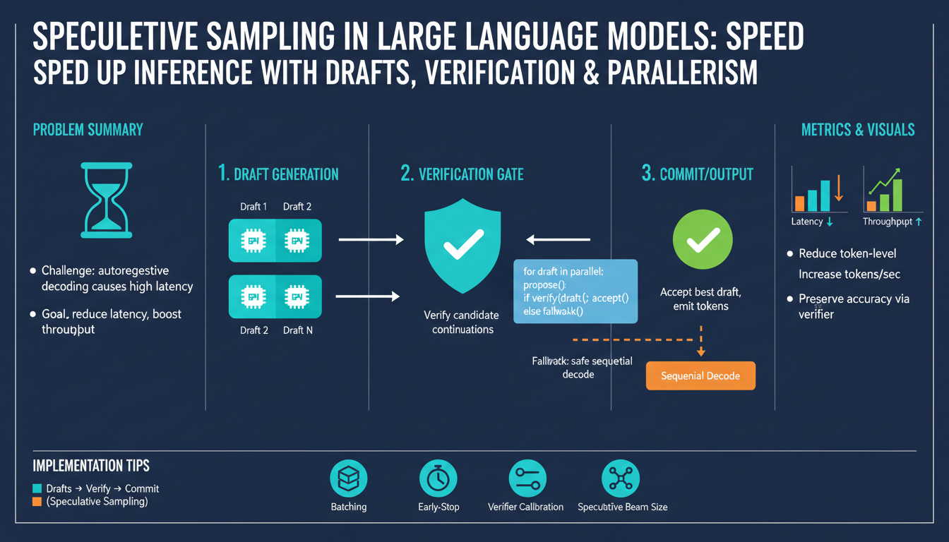 Speculative Sampling in Large Language Models: Speed Up Inference with Drafts, Verification & Parallelism to Reduce Latency and Boost Throughput
