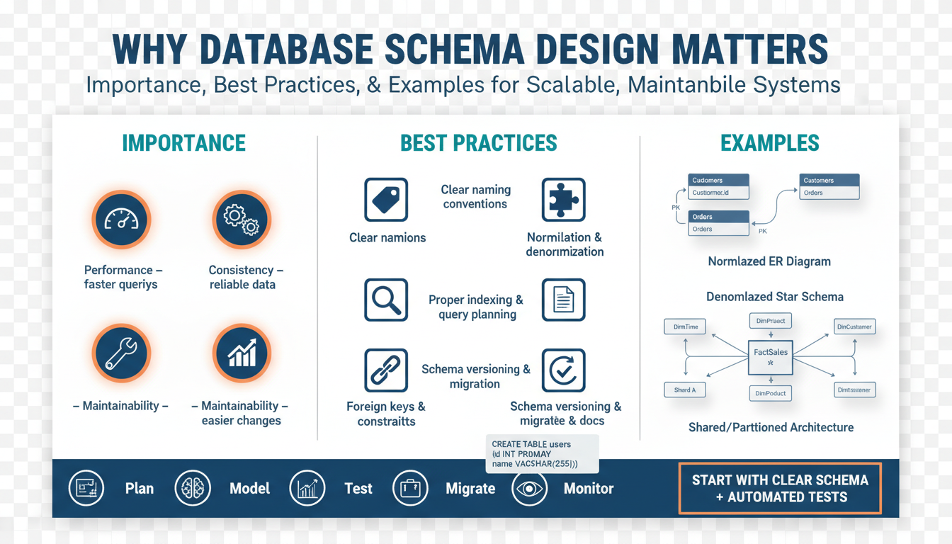 Why Database Schema Design Matters: Importance, Best Practices, and Examples for Scalable, Maintainable Systems