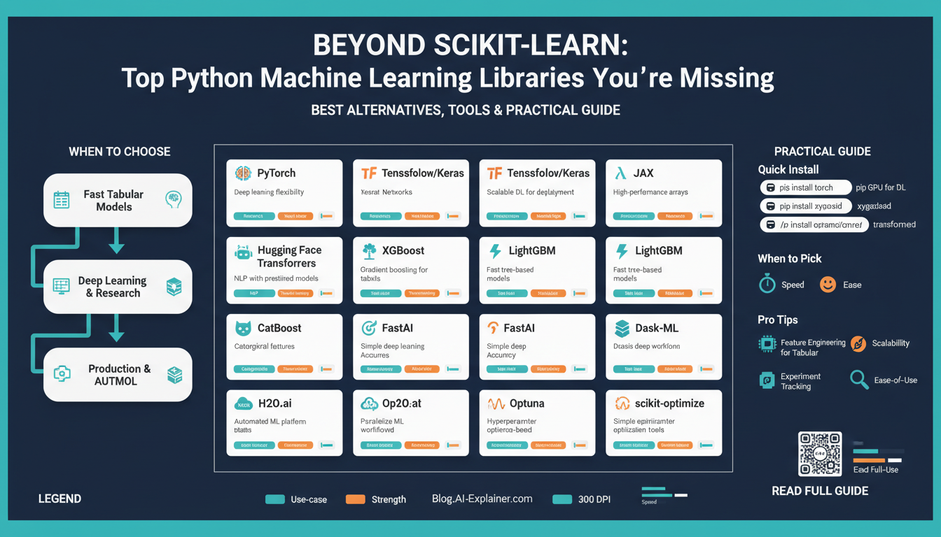Beyond Scikit-Learn: Top Python Machine Learning Libraries You’re Missing — Best Alternatives, Tools & Practical Guide