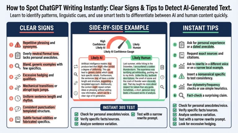 How to Spot ChatGPT Writing Instantly: Clear Signs & Tips to Detect AI-Generated Text