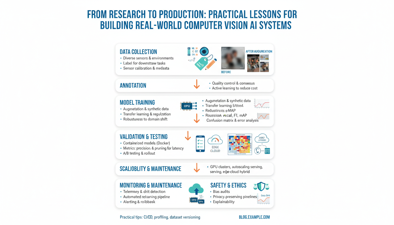 From Research to Production: Practical Lessons for Building Robust Real‑World Computer Vision AI Systems