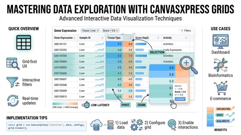 Mastering Data Exploration with CanvasXpress Grids: Advanced Interactive Data Visualization Techniques