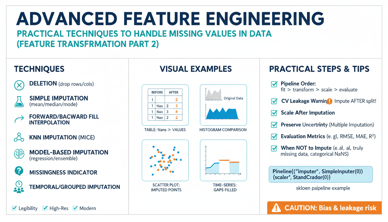Advanced Feature Engineering: Practical Techniques to Handle Missing Values in Data (Feature Transformation Part 2)