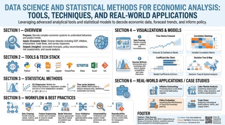 Data Science and Statistical Methods for Economic Analysis: Tools, Techniques, and Real-World Applications