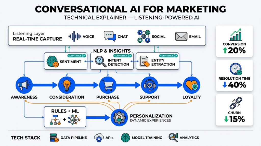 Conversational AI for Marketing: How Listening-Powered AI Is Transforming Customer Journeys
