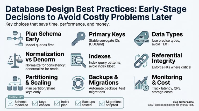 Database Design Best Practices: Early-Stage Decisions to Avoid Costly Problems Later