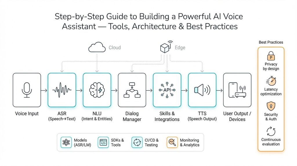 Step-by-Step Guide to Building a Powerful AI Voice Assistant — Tools, Architecture & Best Practices