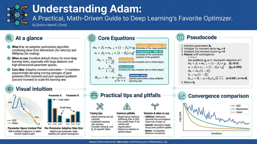 Understanding Adam: A Practical, Math-Driven Guide to Deep Learning’s Favorite Optimizer