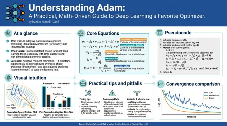 Understanding Adam: A Practical, Math-Driven Guide to Deep Learning’s Favorite Optimizer