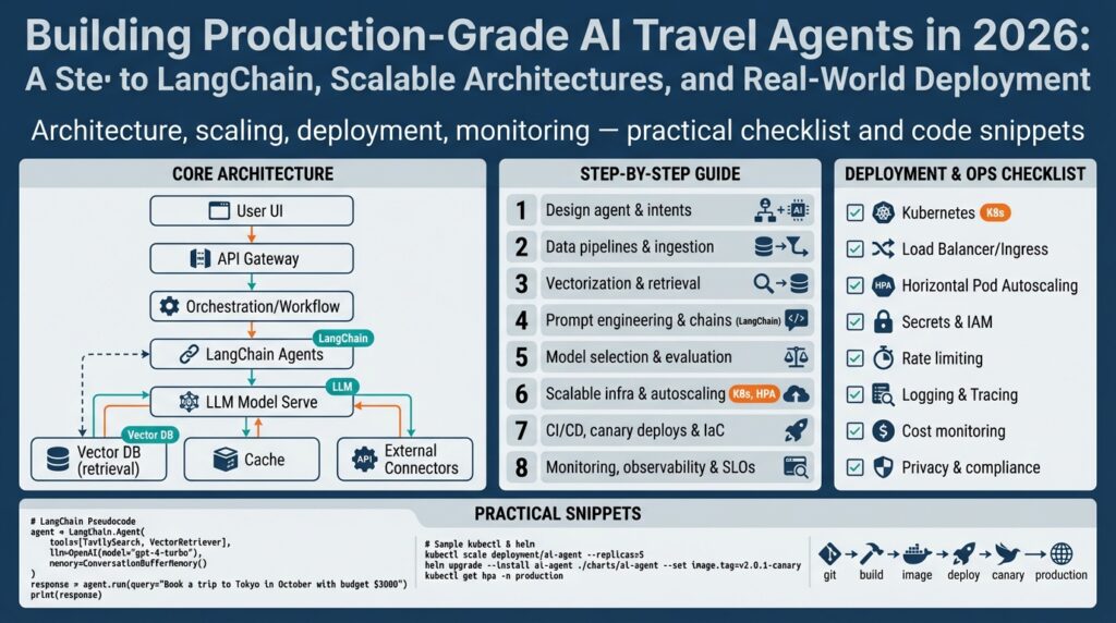 Building Production-Grade AI Travel Agents in 2026: A Step-by-Step Guide to LangChain, Scalable Architectures, and Real-World Deployment