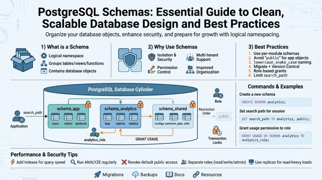 PostgreSQL Schemas: Essential Guide to Clean, Scalable Database Design and Best Practices
