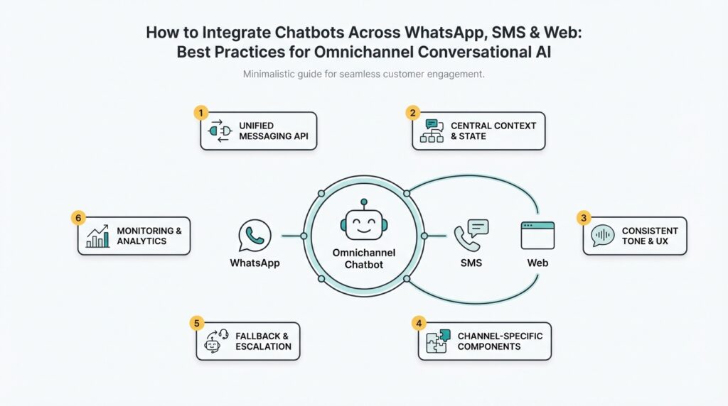 How to Integrate Chatbots Across WhatsApp, SMS & Web: Best Practices for Omnichannel Conversational AI