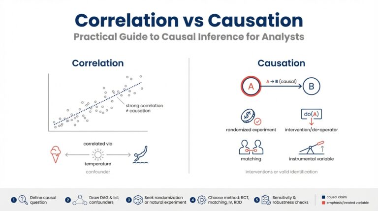 Correlation vs Causation in Data Science: Practical Guide to Causal Inference for Analysts