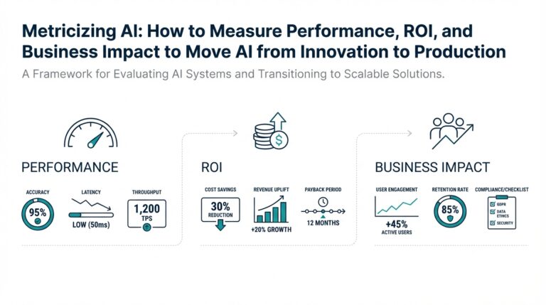 Metricizing AI: How to Measure Performance, ROI, and Business Impact to Move AI from Innovation to Production
