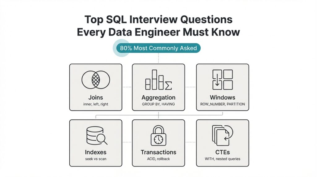 Top SQL Interview Questions Every Data Engineer Must Know — 80% Most Commonly Asked
