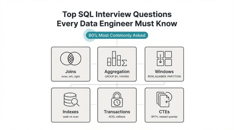 Top SQL Interview Questions Every Data Engineer Must Know — 80% Most Commonly Asked