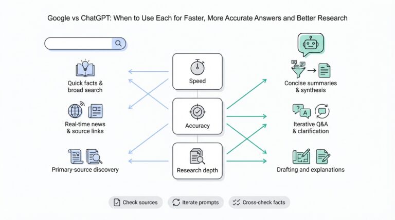 Google vs ChatGPT: When to Use Each for Faster, More Accurate Answers and Better Research