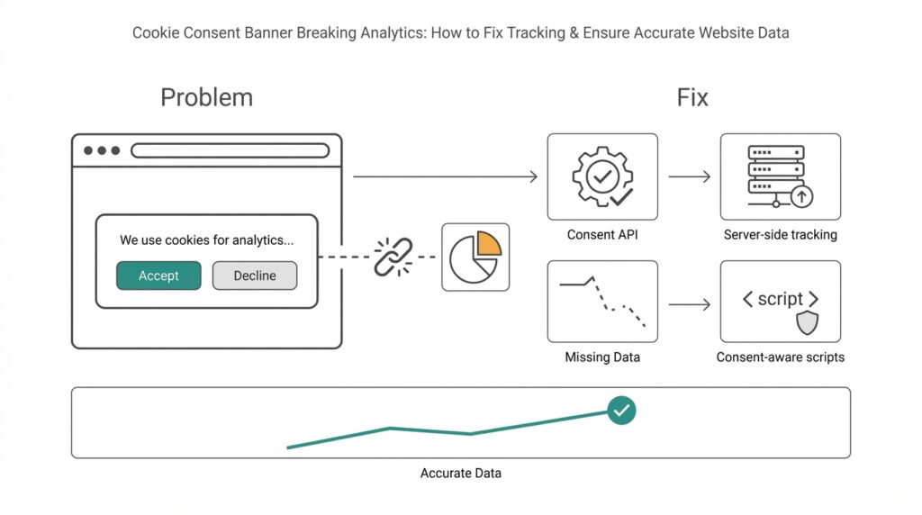 Cookie Consent Banner Breaking Analytics: How to Fix Tracking & Ensure Accurate Website Data