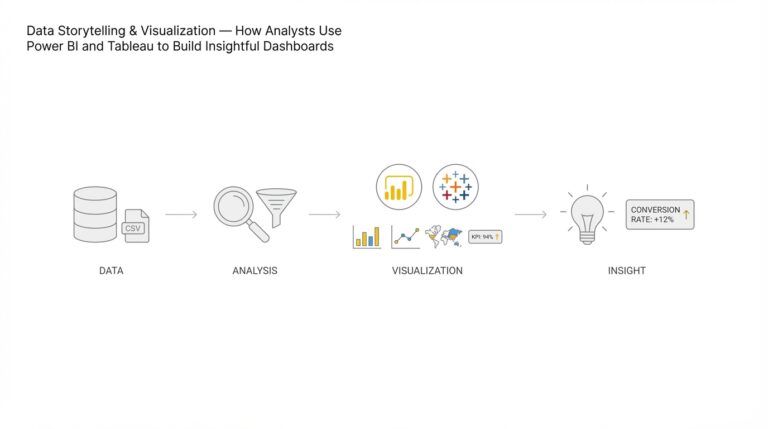 Data Storytelling & Visualization: How Analysts Use Power BI and Tableau to Build Insightful Dashboards
