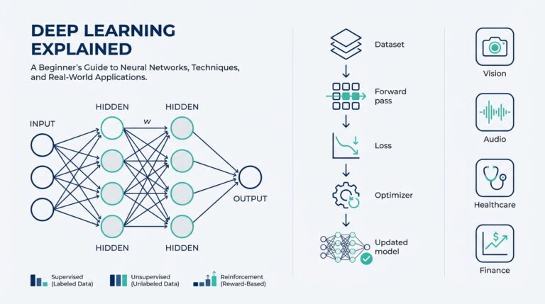 Deep Learning Explained: A Beginner’s Guide to Neural Networks, Techniques, and Real-World Applications
