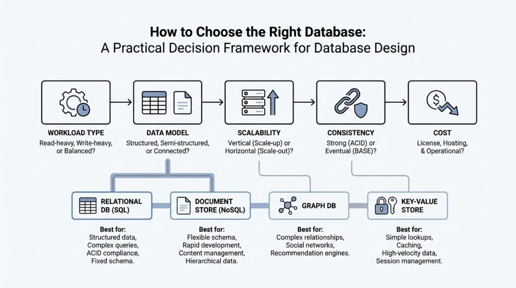 How to Choose the Right Database: A Practical Decision Framework for Database Design