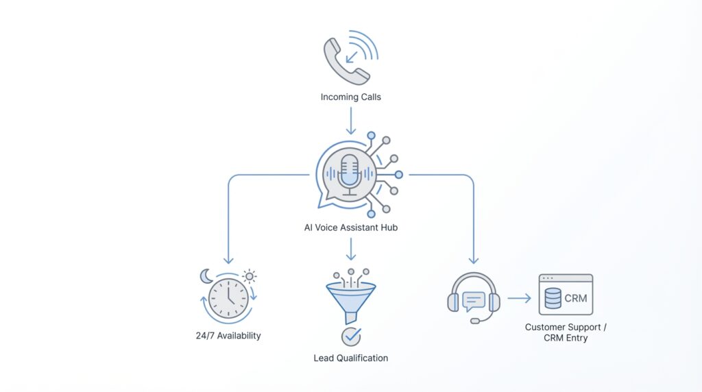 AI Voice Assistant for 24/7 Lead Qualification and Intelligent Customer Service