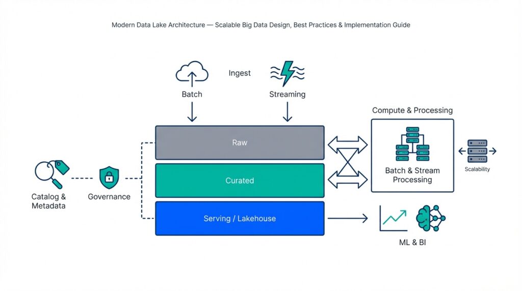 Modern Data Lake Architecture — Scalable Big Data Design, Best Practices & Implementation Guide
