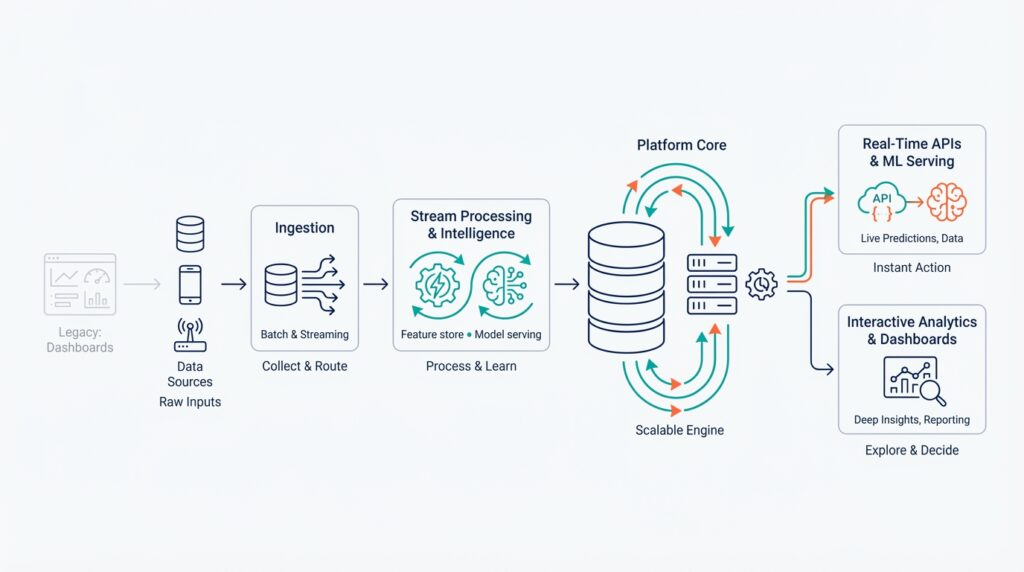AI-Driven Analytics Architecture: Evolving from Dashboards to Real-Time, Scalable Data Platforms