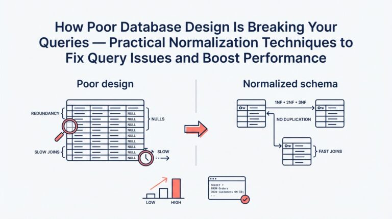 How Poor Database Design Is Breaking Your Queries — Practical Normalization Techniques to Fix Query Issues and Boost Performance