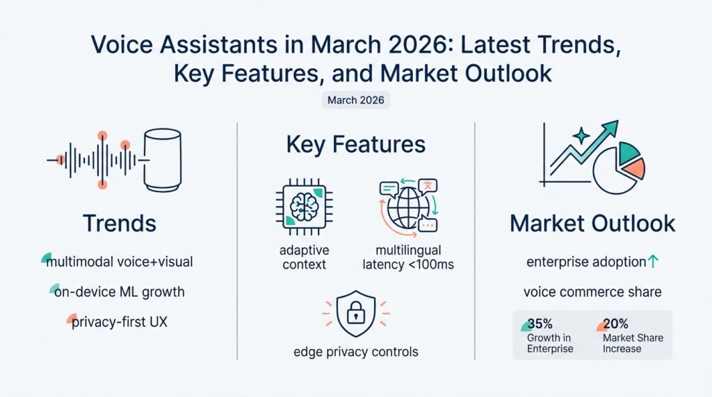 Voice Assistants in March 2026: Latest Trends, Key Features, and Market Outlook
