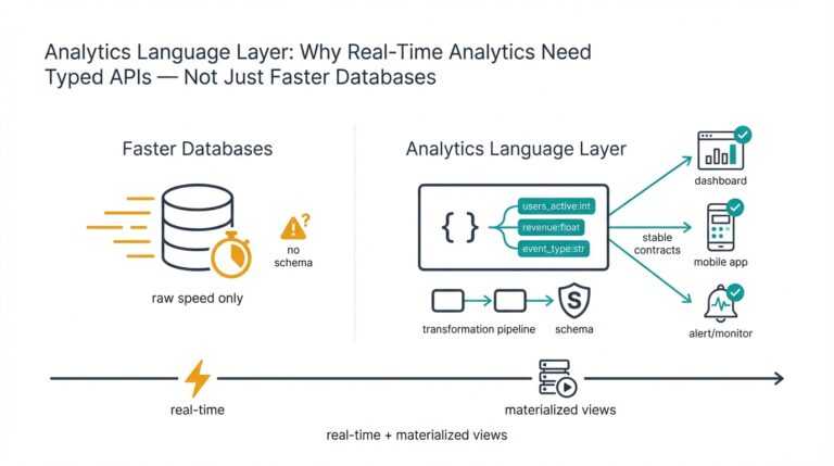 Analytics Language Layer: Why Real-Time Analytics Need Typed APIs — Not Just Faster Databases