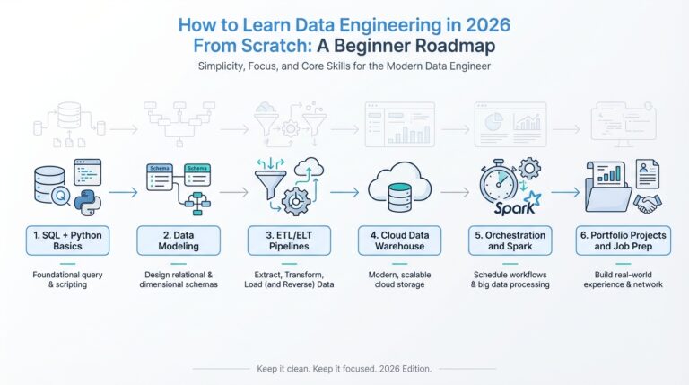 How to Learn Data Engineering in 2026 From Scratch: A Beginner Roadmap