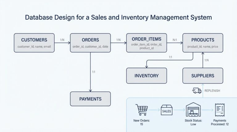Database Design for a Sales and Inventory Management System