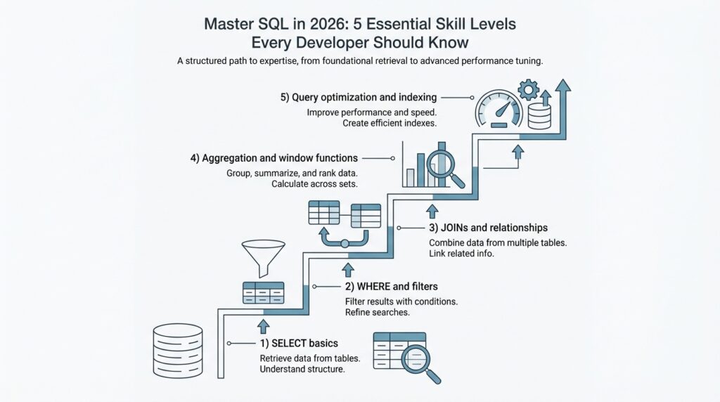 Master SQL in 2026: 5 Essential Skill Levels Every Developer Should Know