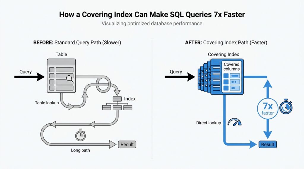 How a Covering Index Can Make SQL Queries 7x Faster