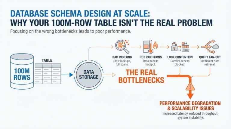 Database Schema Design at Scale: Why Your 100M-Row Table Isn’t the Real Problem