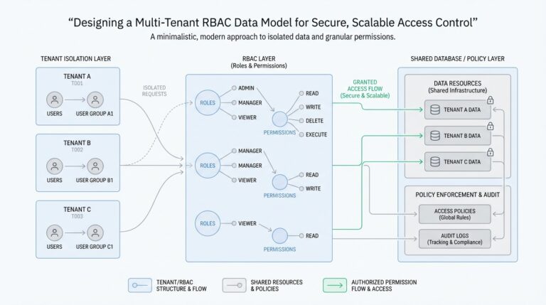 Designing a Multi-Tenant RBAC Data Model for Secure, Scalable Access Control