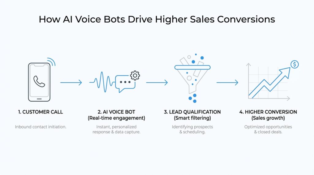 How AI Voice Bots Drive Higher Sales Conversions