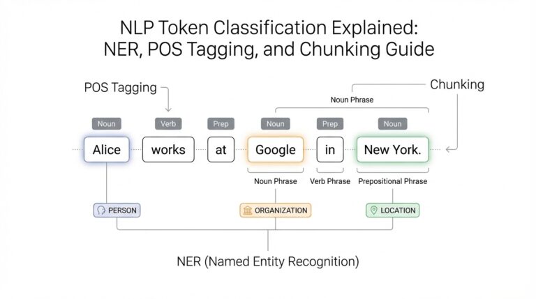 NLP Token Classification Explained: NER, POS Tagging, and Chunking Guide