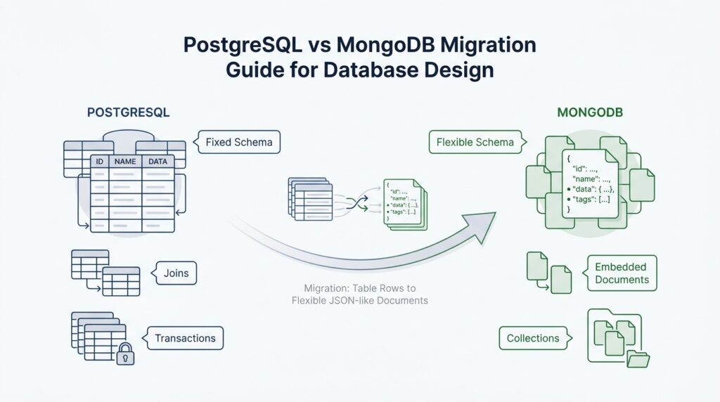 PostgreSQL vs MongoDB Migration Guide for Database Design