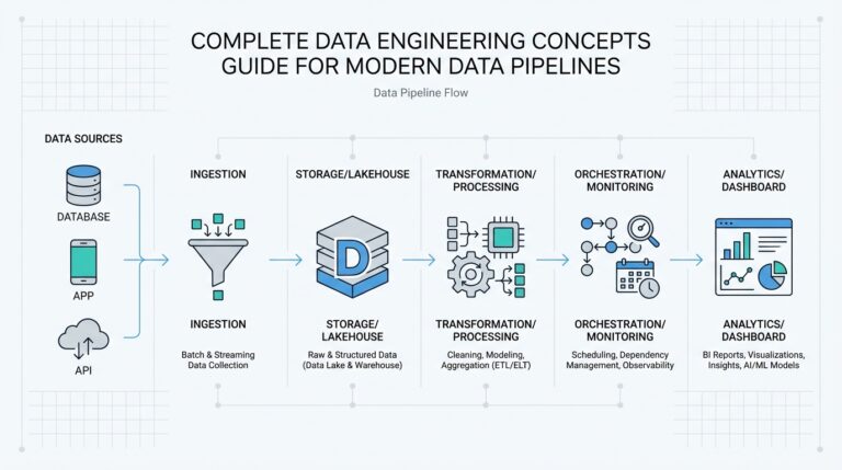 Complete Data Engineering Concepts Guide for Modern Data Pipelines