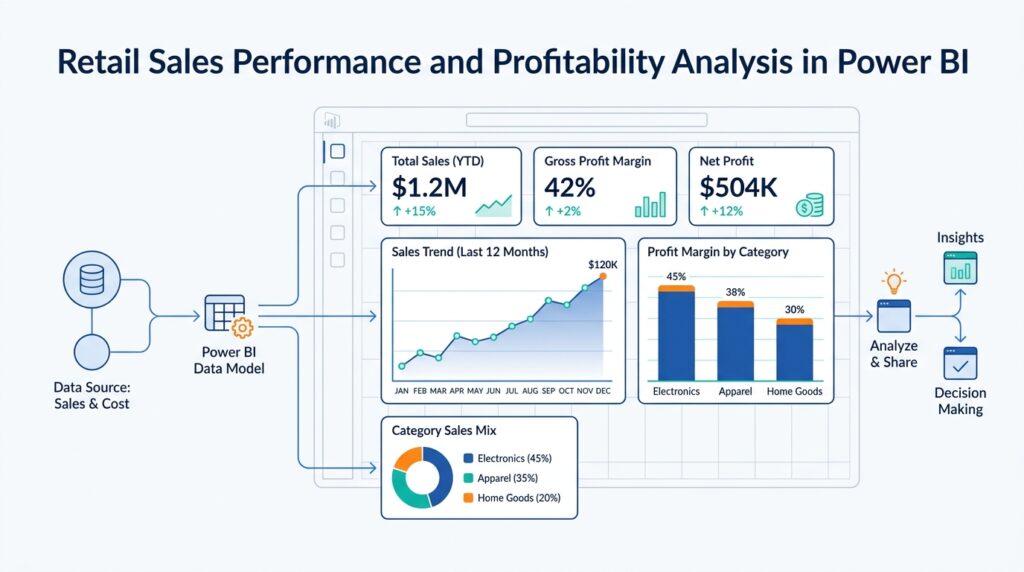 Retail Sales Performance and Profitability Analysis in Power BI