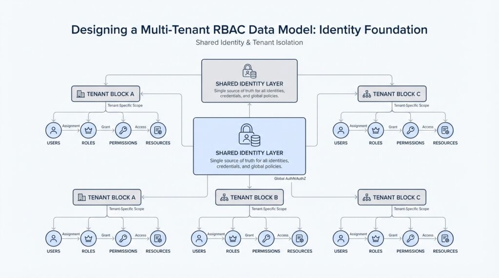 Designing a Multi-Tenant RBAC Data Model: Identity Foundation